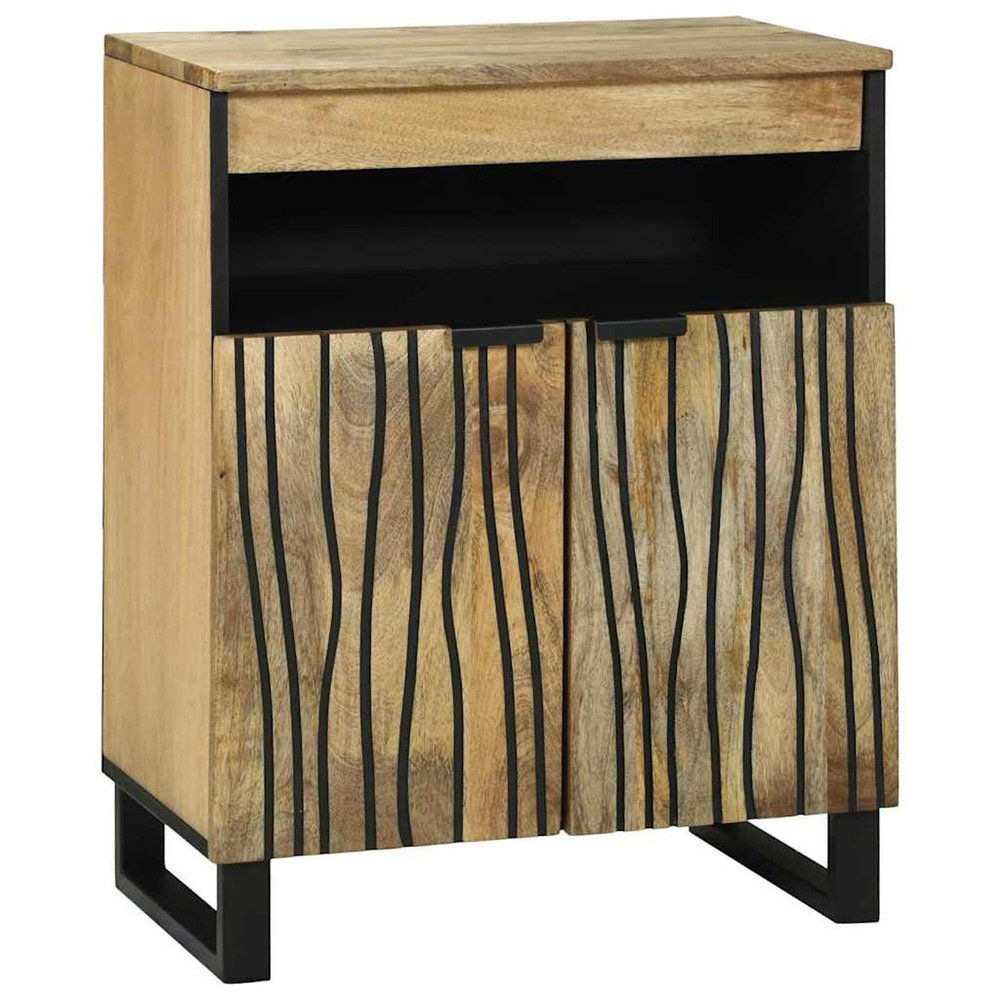 Buffet marron 60 x 33 x 75 cm bois de manguier massif