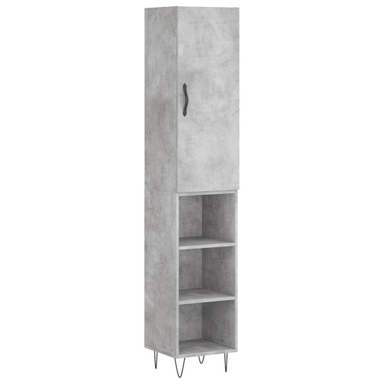 Buffet bahut commode armoire meuble de rangement organisateur cuisine salle de séjour salon haut 34,5 x 34 x 180 cm bois d'in