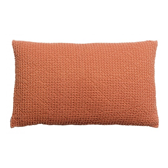 Coussin stonewashed maia citrouille 30 x 50 cm