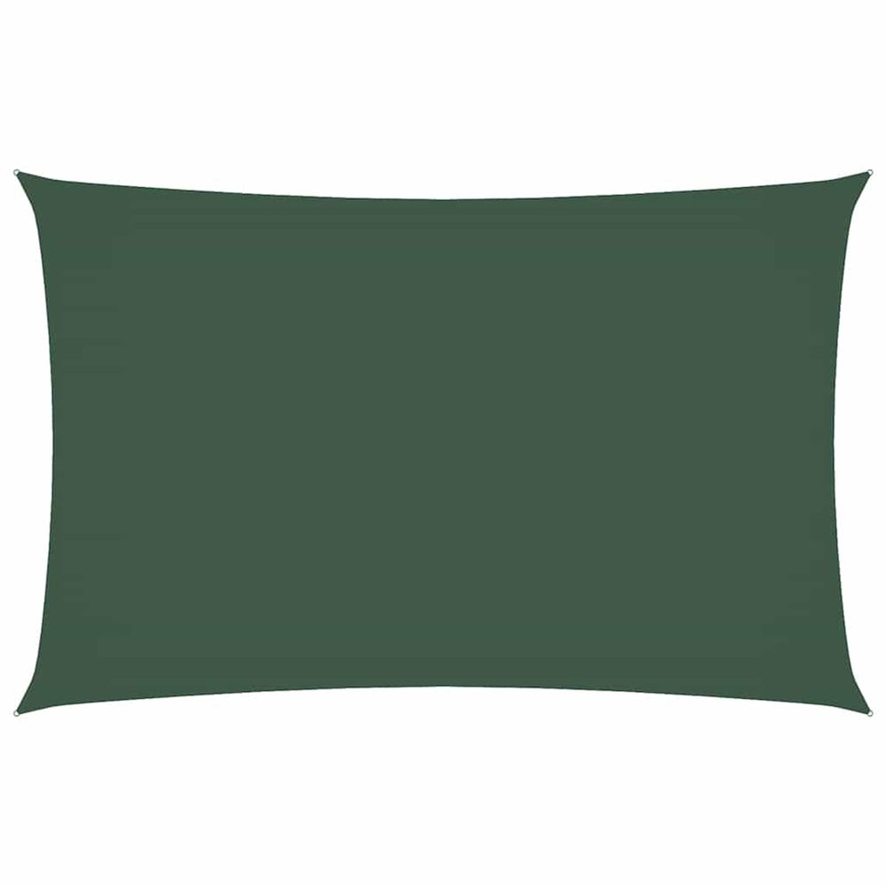 Voile de parasol tissu oxford rectangulaire 5x8 m vert foncé