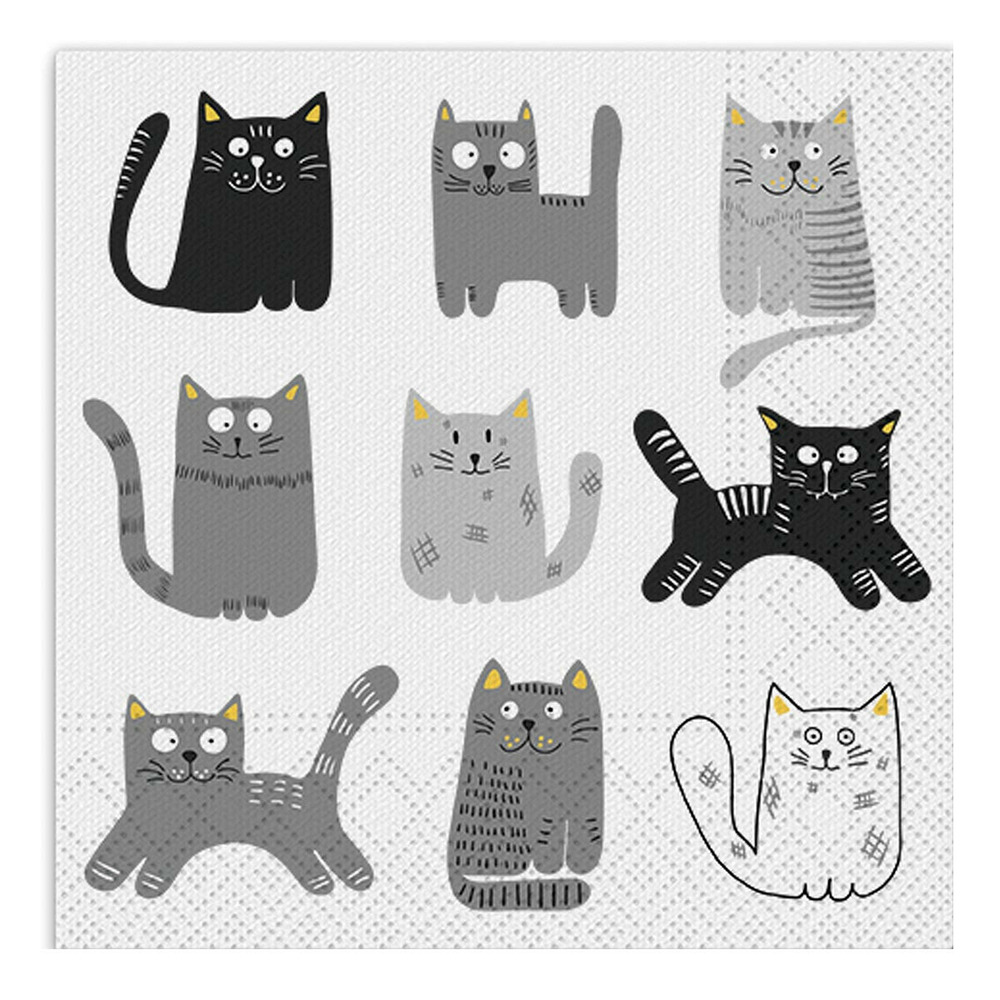 Lot de 20 serviettes en papier 