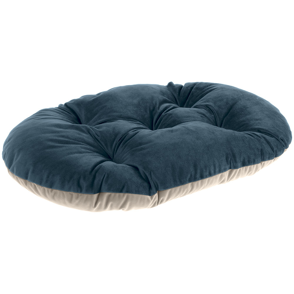Ferplast coussin pour chiens et chats prince 45/2, petit lit rembourré pour animaux, double-face, 43x30 cm, bleu