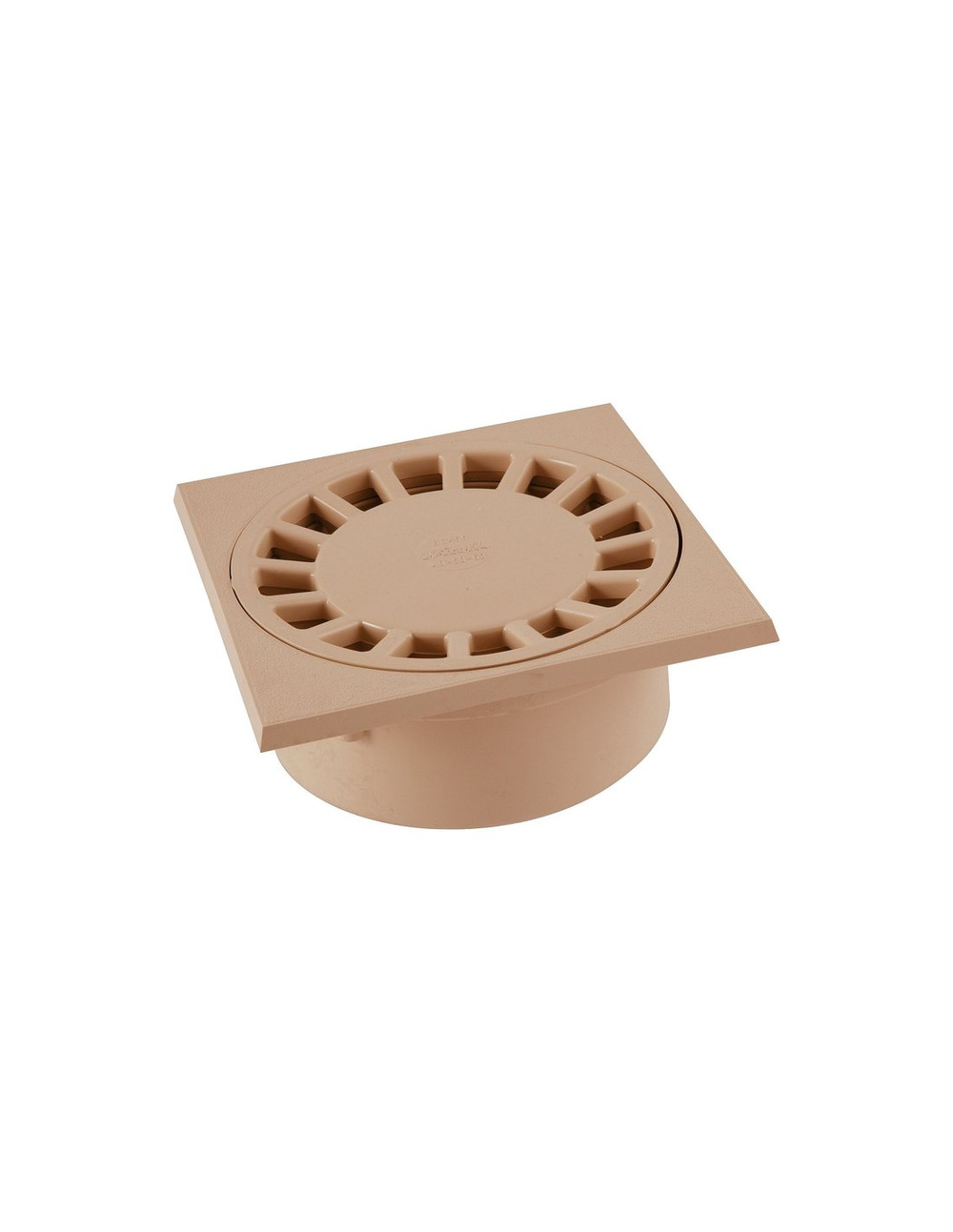 Siphon sol pvc 250 sable