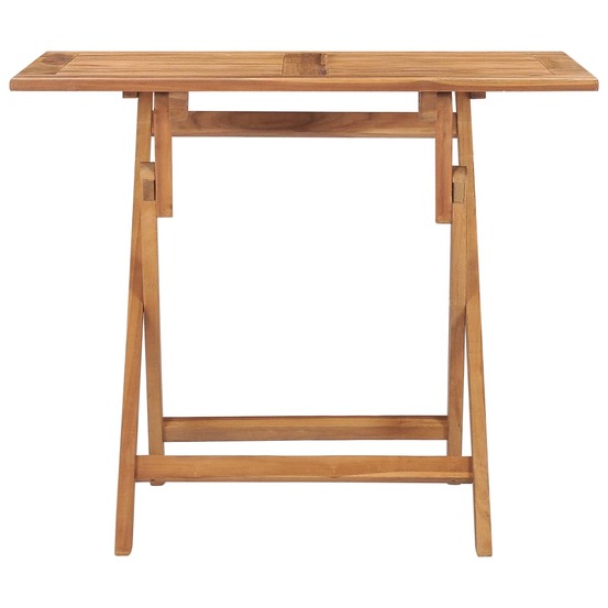Table à dîner pliable de jardin 90x60x75 cm bois de teck solide