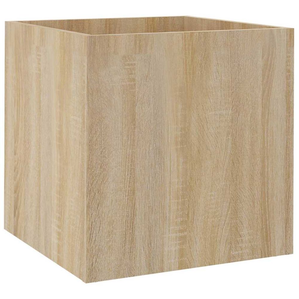 Jardinière chêne sonoma 40x40x40 cm bois d'ingénierie