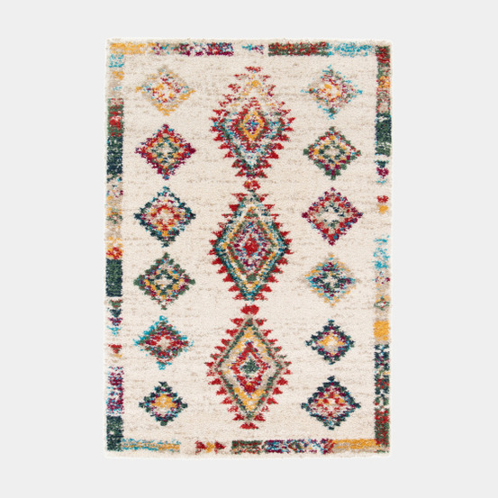 Tapis motif berbère - kaya - multicolore - 120 x 170 cm