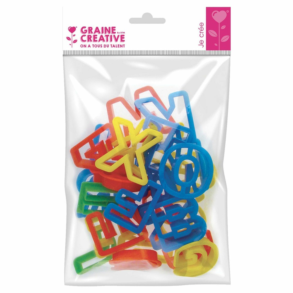 26 emporte-pièces alphabet pour pâte à modeler