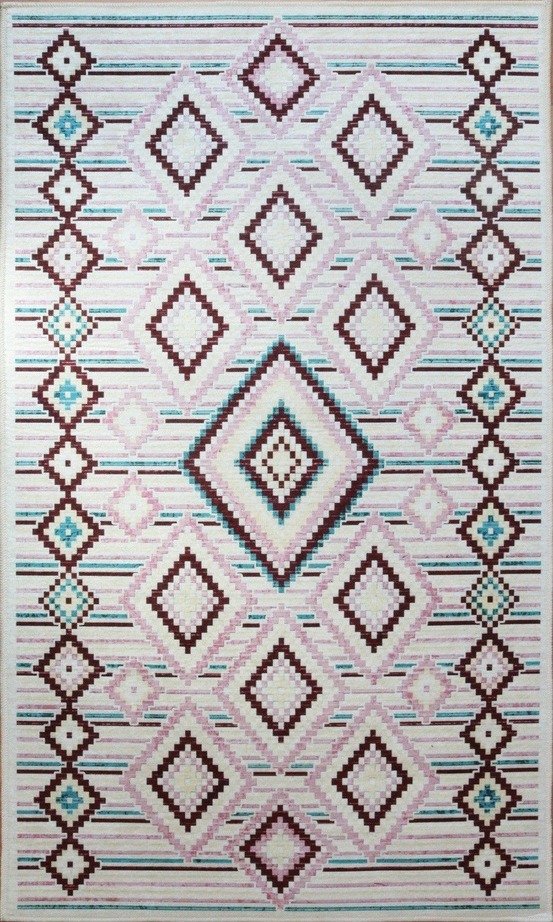 Tapis d'intérieur berbère 120 x 180 cm - rose