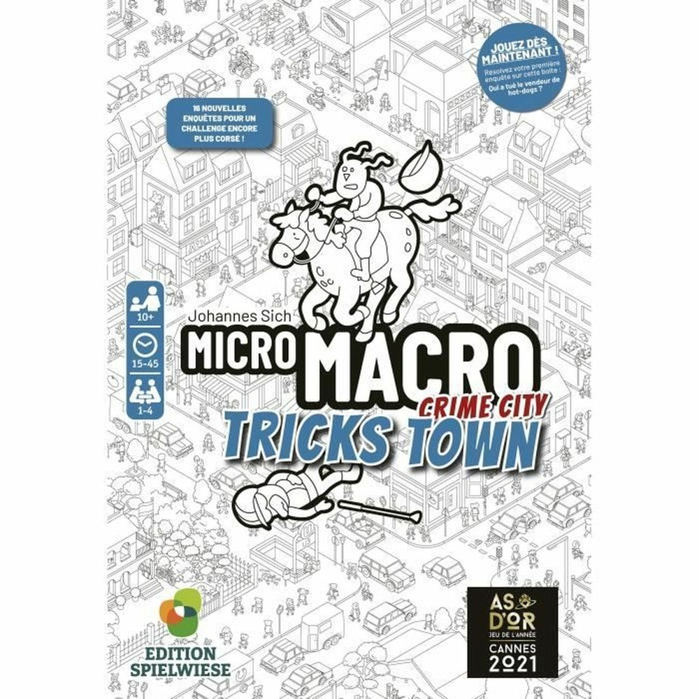 Jeu de société - noir- micromacro - crime city - tricks town