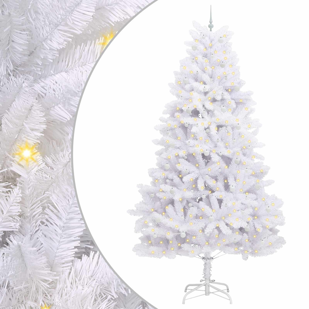 Sapin de noël artificiel à branches articulées blanc 300 cm