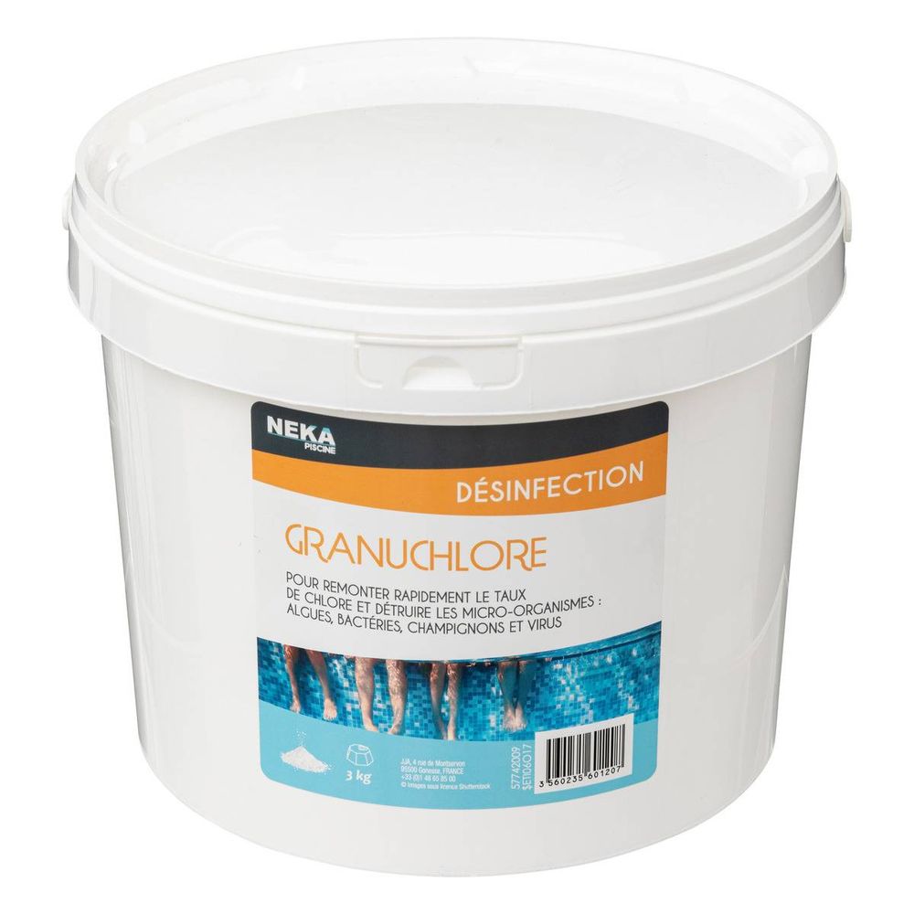 Chlore lent granulé 60 - 3 kg