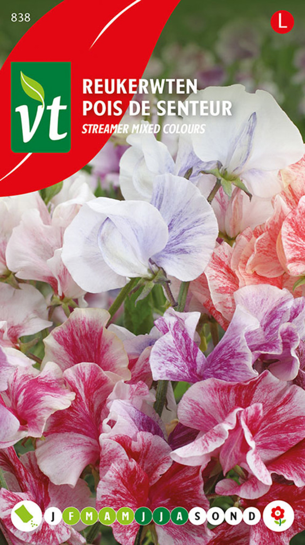 Pois de senteur streamer mix - ca. 3 gr (livraison gratuite)