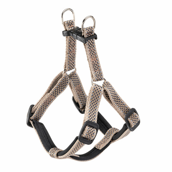 Harnais pour petits chiens réfléchissant daytona deluxe small, rembourré, marron-noir