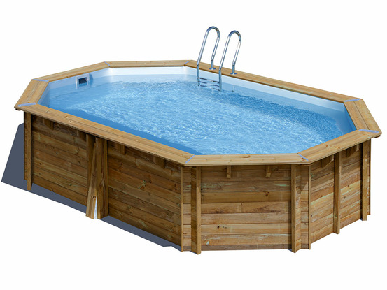 Piscine bois canelle 2 5,35 x 3,35 x 1,17 m
