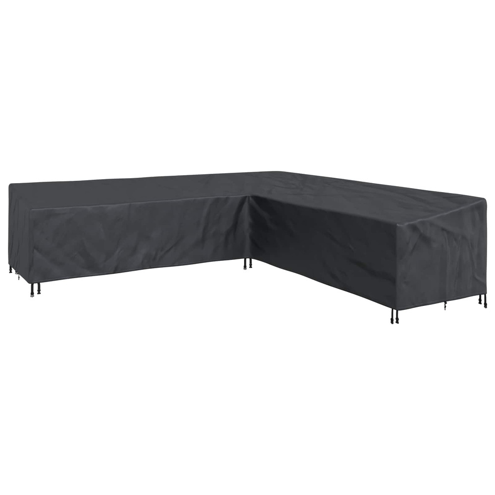 Housse pour meubles noir 325 x 325 x 80 cm tissu oxford 600d