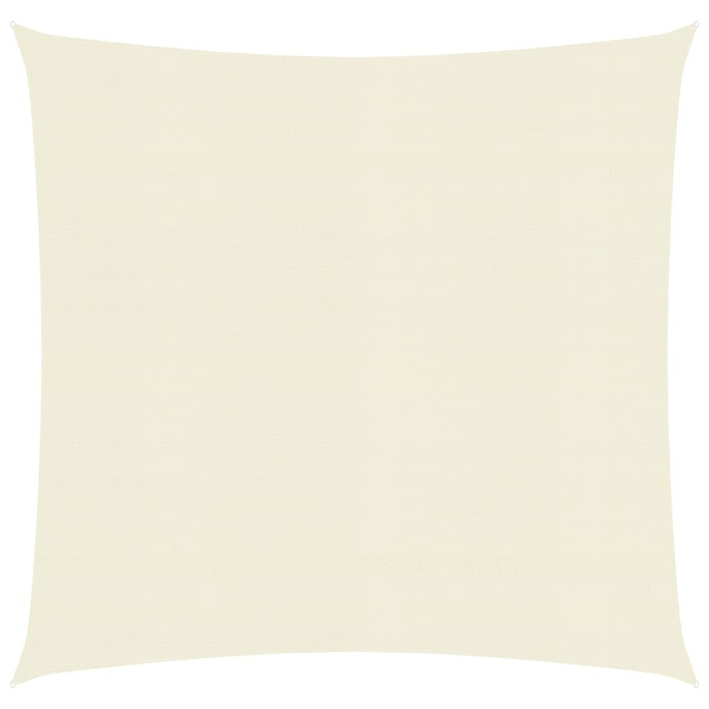 Voile toile d'ombrage parasol 160 g/m² 2,5 x 2,5 m pehd crème