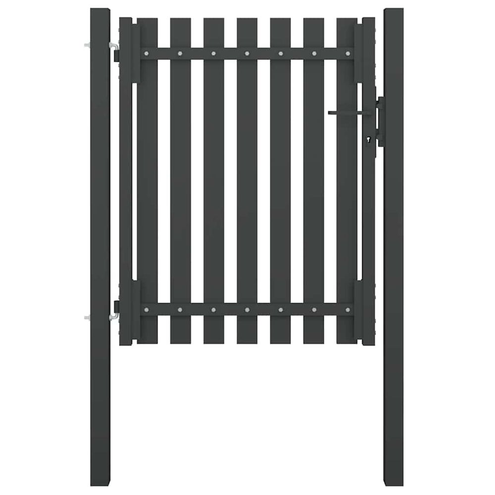 Portail de jardin en acier 100x100 cm anthracite
