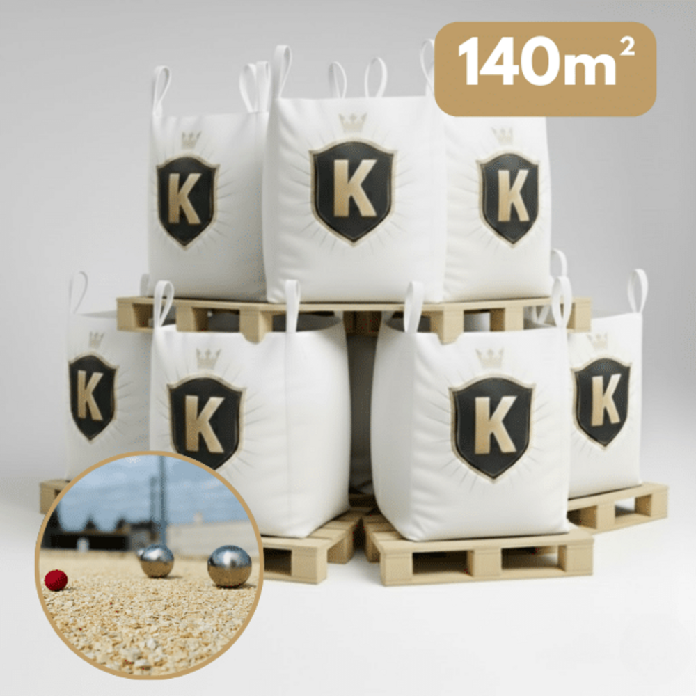 Sable terrain de pétanque beige 0/8 mm – pack 7 big bag +/- 1,5 t
