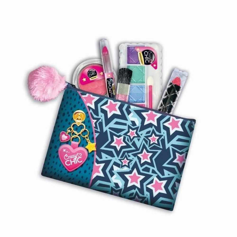 Trousse de maquillage lavable en tissu pour enfant avec 5 produits de maquillage
