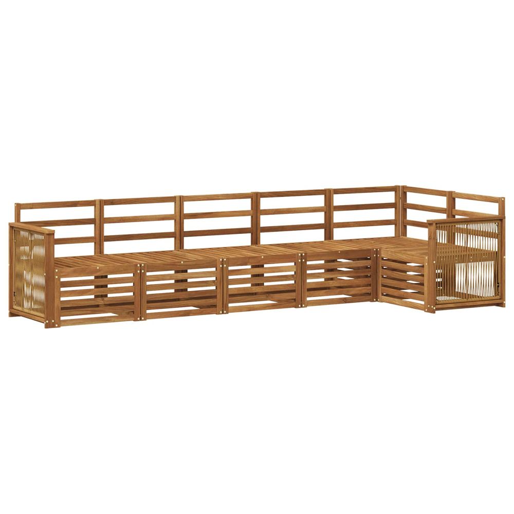 Ensemble de canapés d'extérieur 5 pc naturel
