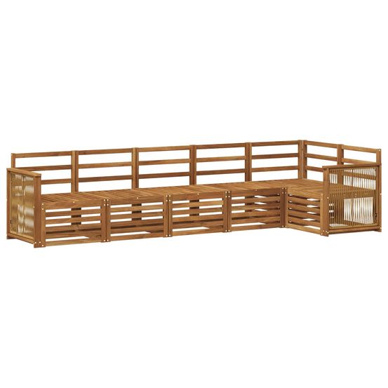 Ensemble de canapés d'extérieur 5 pc naturel