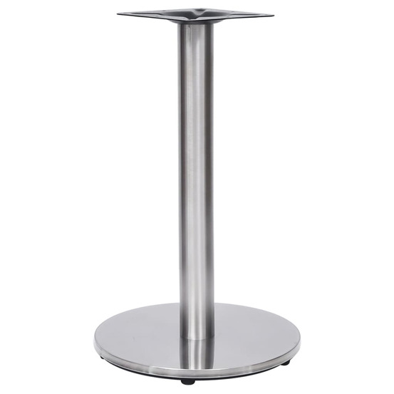 Pied de table de bistro argenté ø45x72 cm acier inoxydable