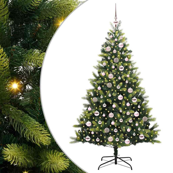 Arbre de noël artificiel en silicone flexible 300 leds 180 cm