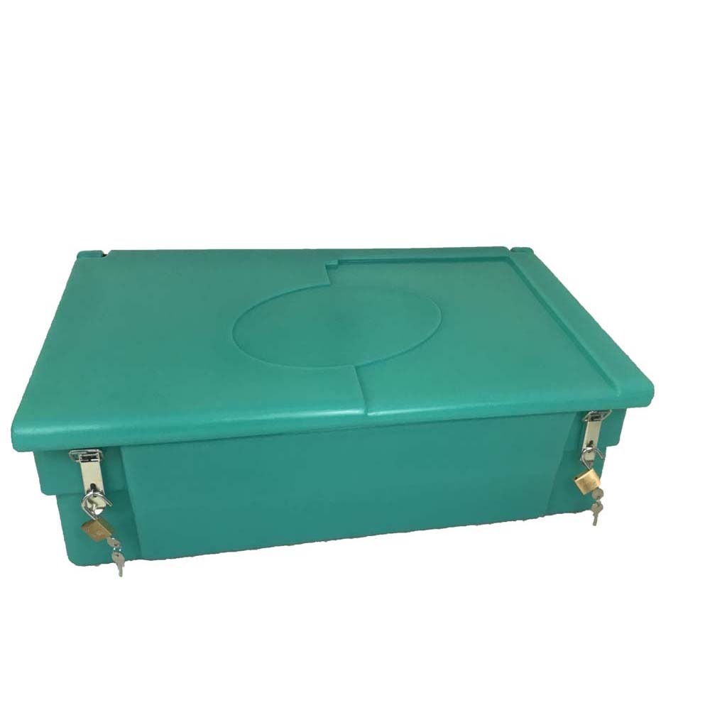 Coffre de jardin 100l avec grenouillères et cadenas