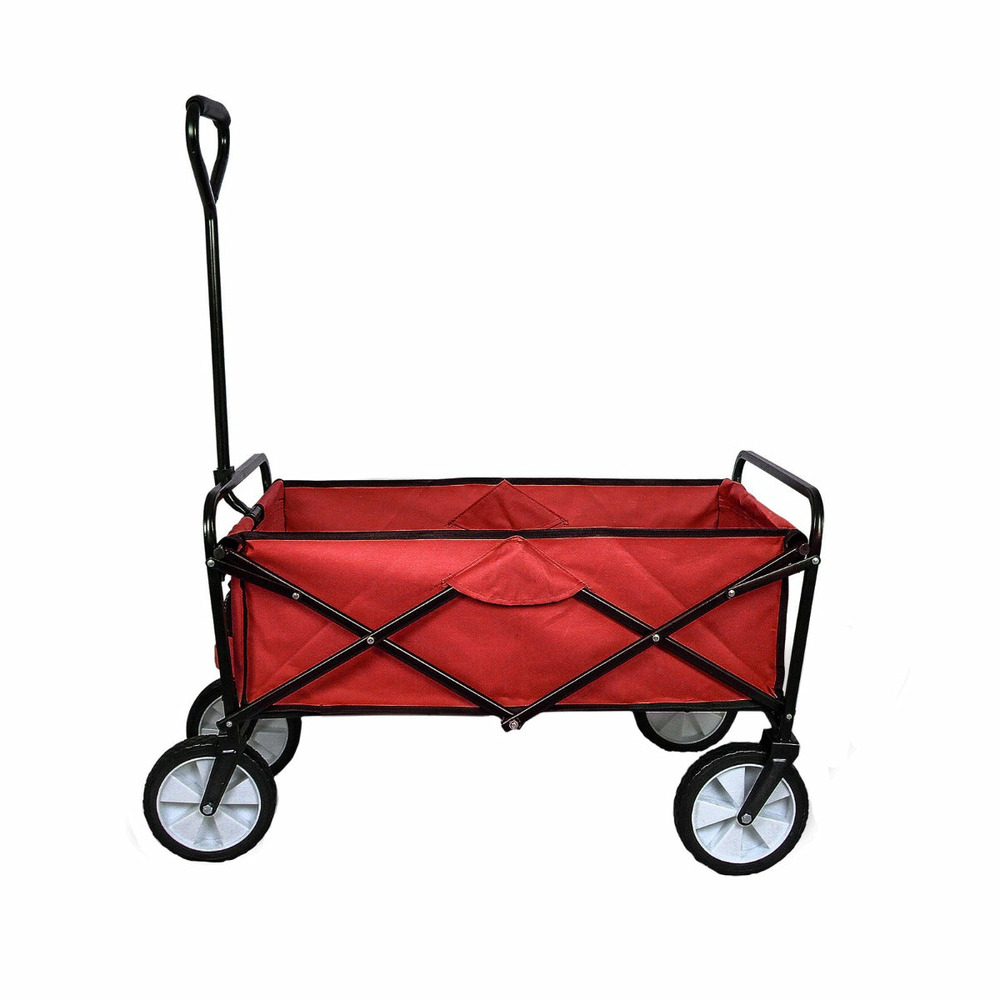 Chariot pliable de jardin – rouge