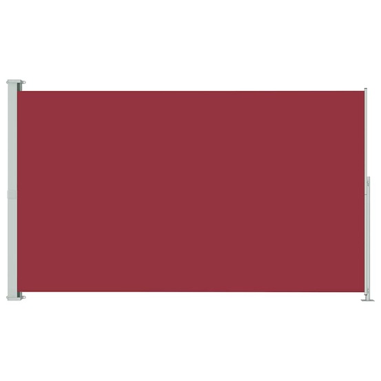 Auvent latéral rétractable de patio 180x300 cm rouge