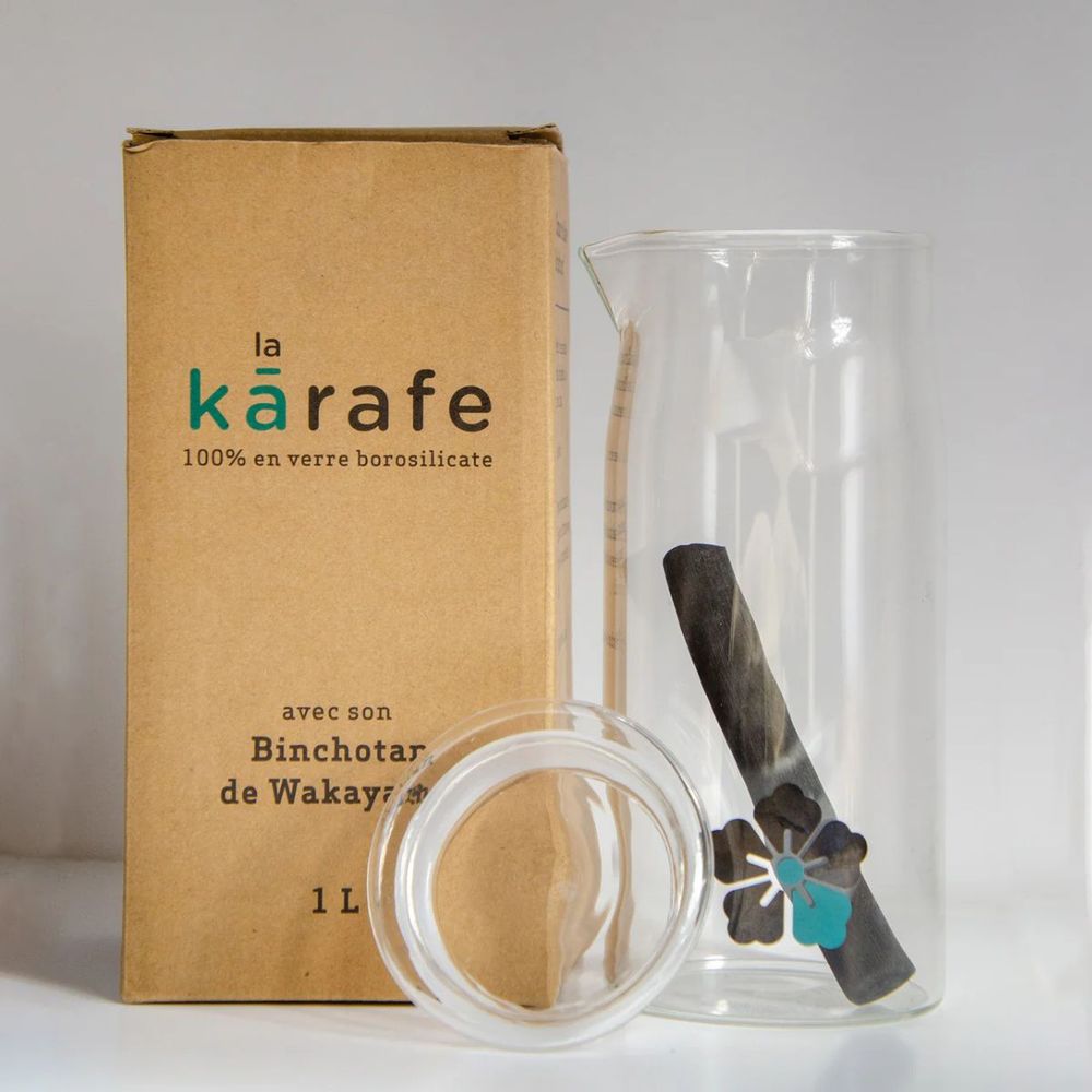 Carafe 1l + binchotan