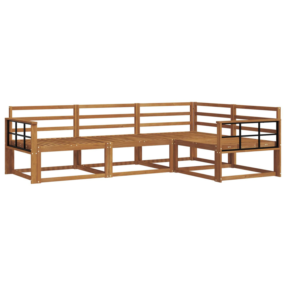 Ensemble de canapés d'extérieur 4 pcs naturel