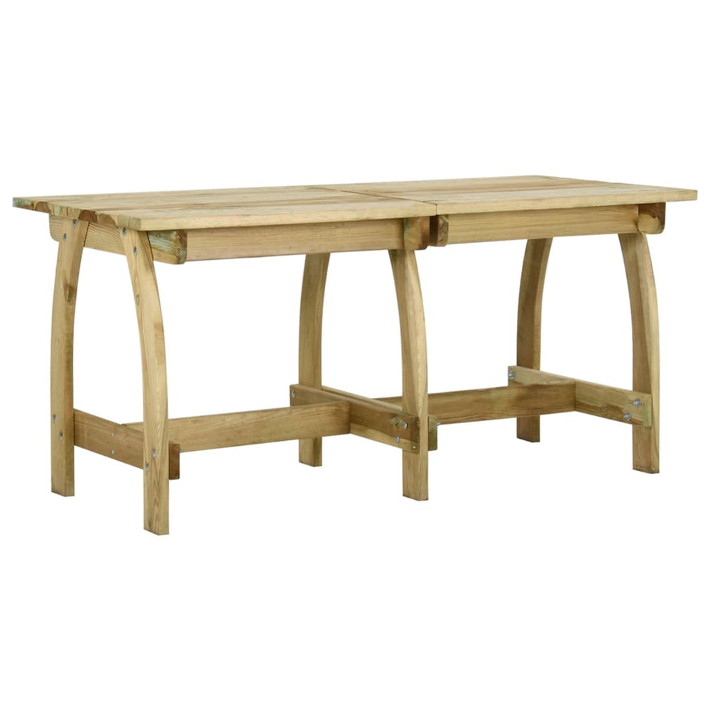 Table de jardin 160x74x75 cm bois de pin imprégné