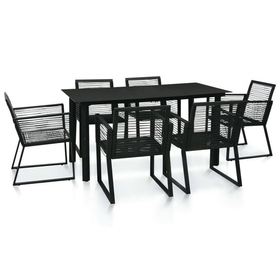 Table et chaises d'extérieur 7 pcs