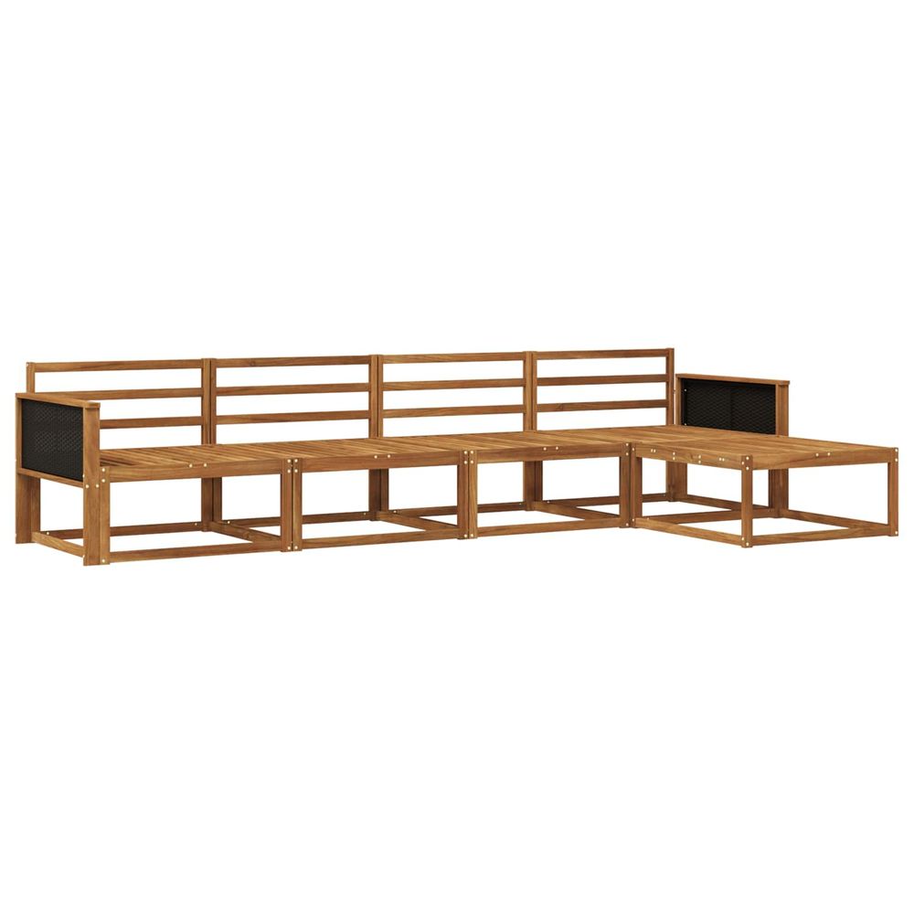 Ensemble de canapés d'extérieur 5 pc naturel