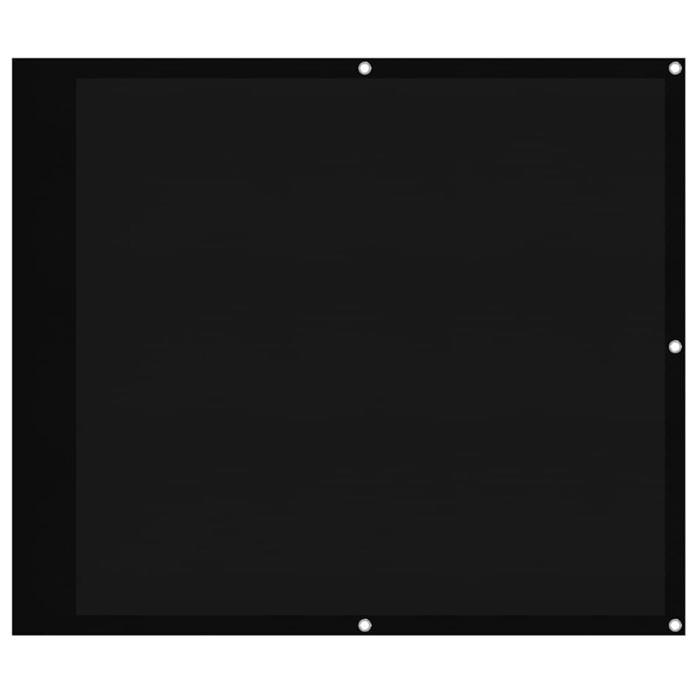 Écran de balcon noir 90x800 cm 100% polyester oxford