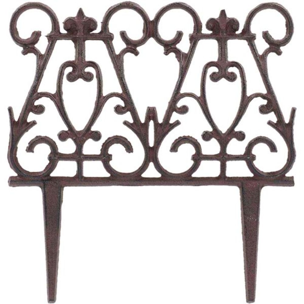 Bordure de jardin en fonte victorienne unitaire