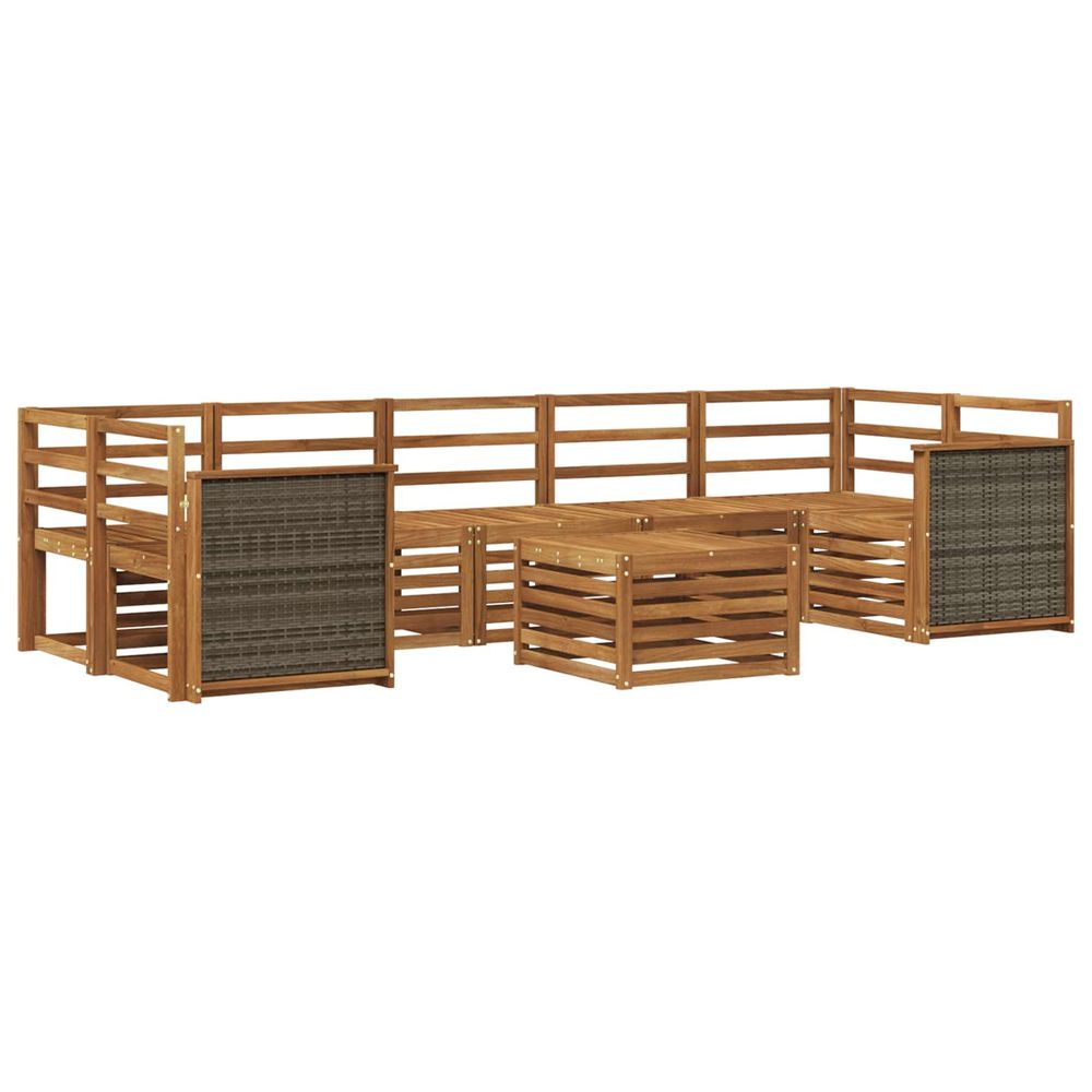 Ensemble de canapés d'extérieur 8 pc naturel