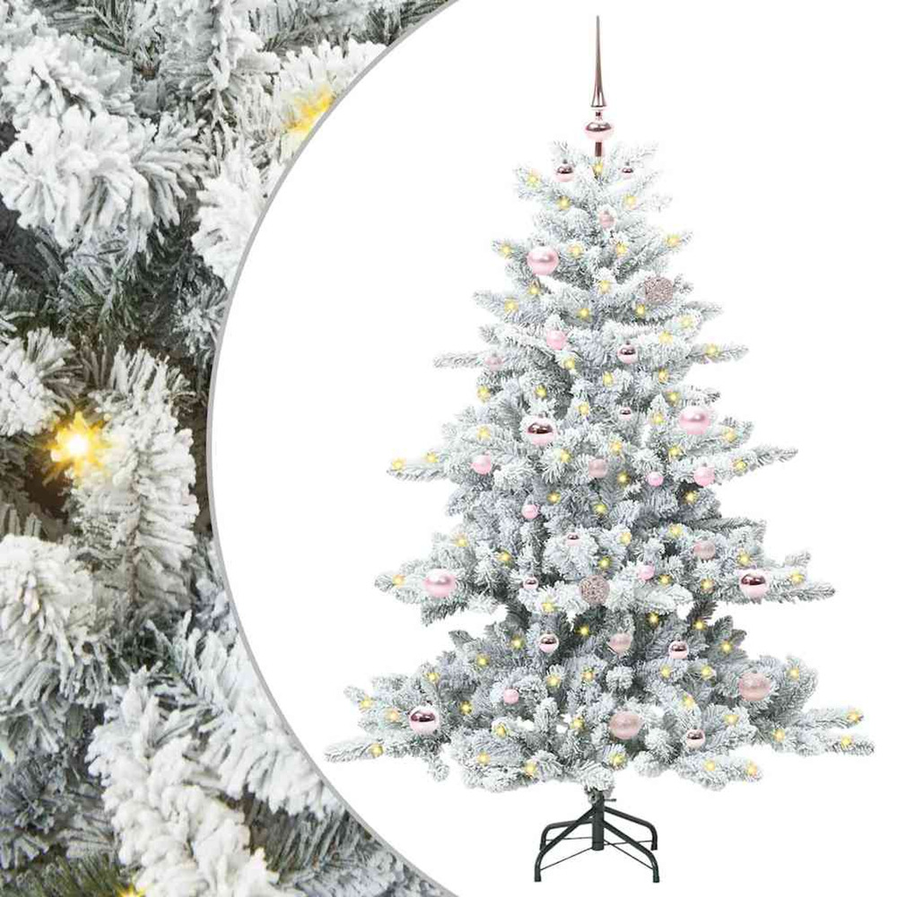 Sapin de noël artificiel à branches articulées blanc 150 cm pvc