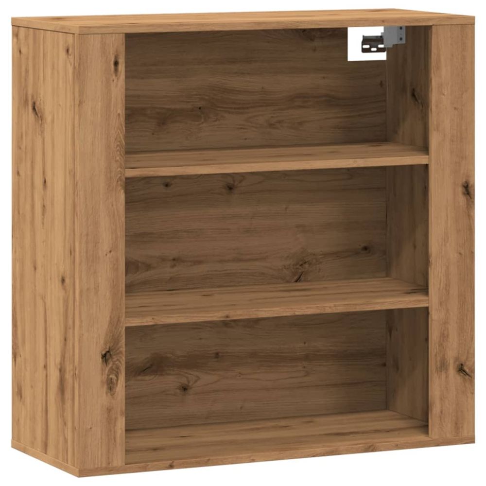 Armoire murale chêne artisanal 80x33x80 cm bois d'ingénierie
