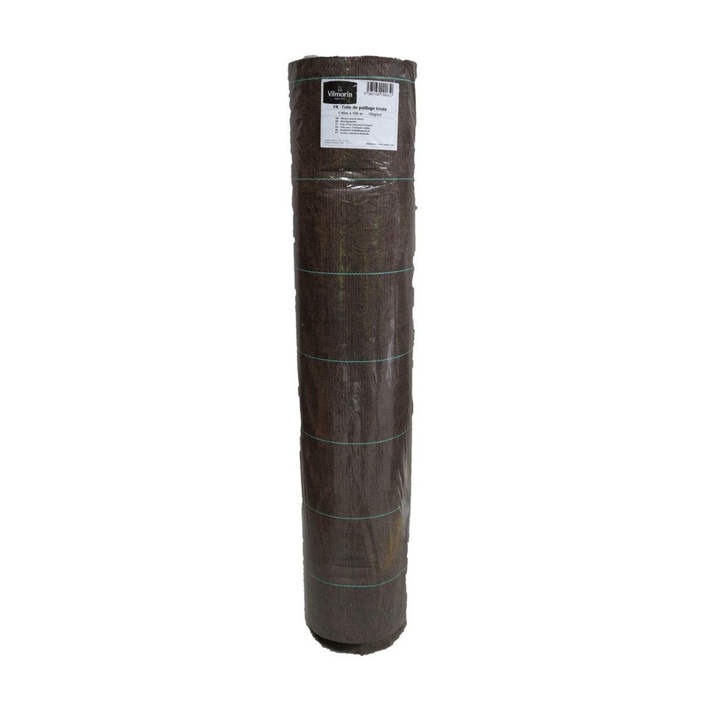 Toile de paillage marron tissée 100 g / m² 1.05m x 100m