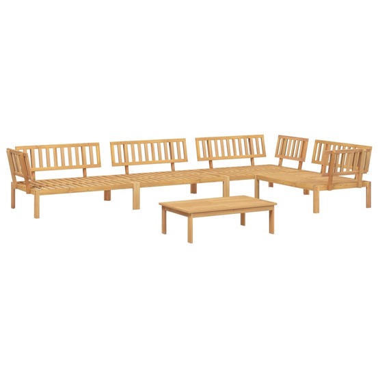 Salon palette de jardin 5 pcs bois d'acacia massif