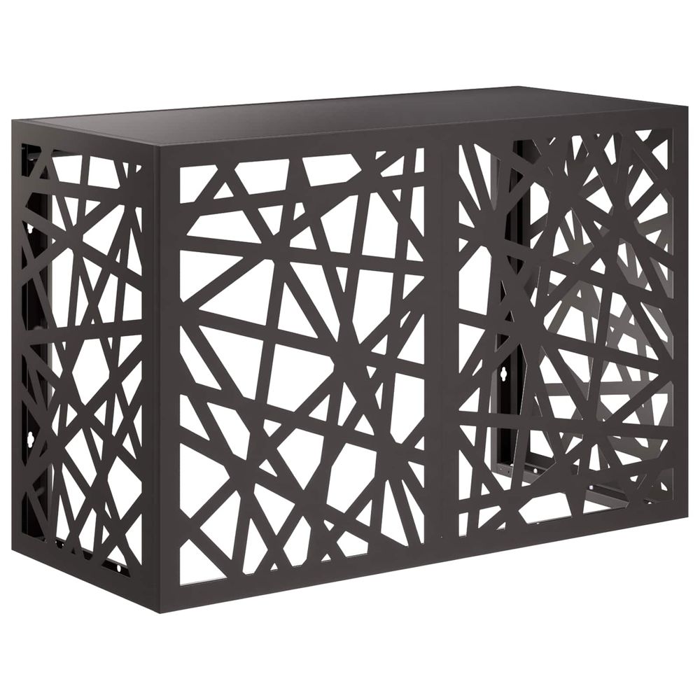 Housse de climatiseur noir 90 x 40 x 60 cm acier