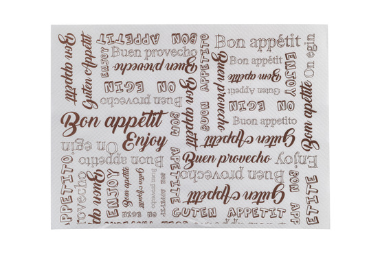 Nappe individuelle en papier blanc