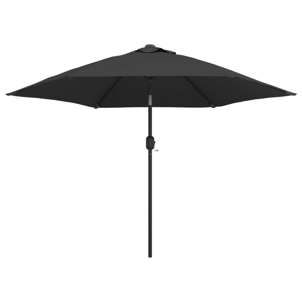 Parasol d'extérieur avec poteau en métal 300 cm anthracite
