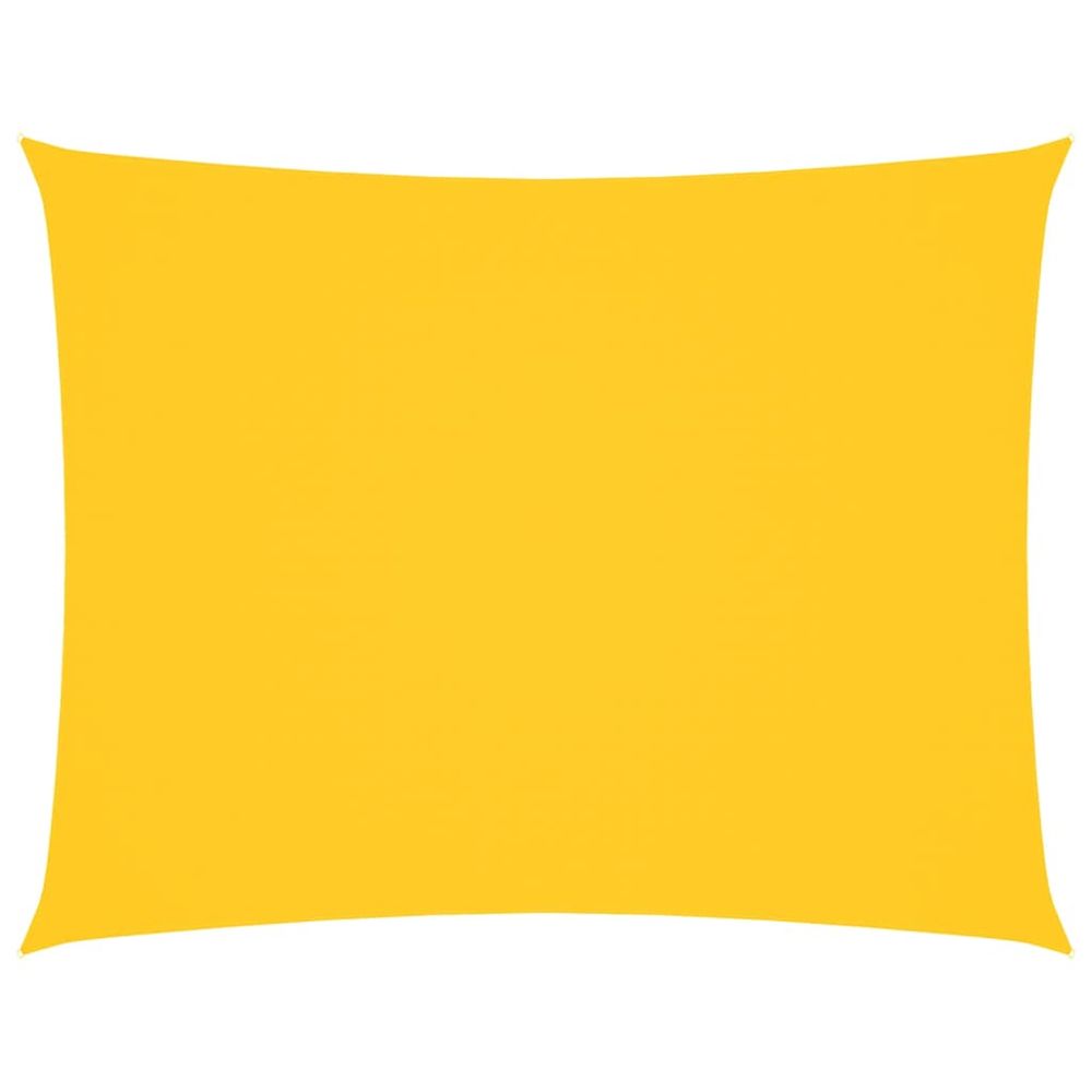 Voile de parasol tissu oxford rectangulaire 2x4 m jaune