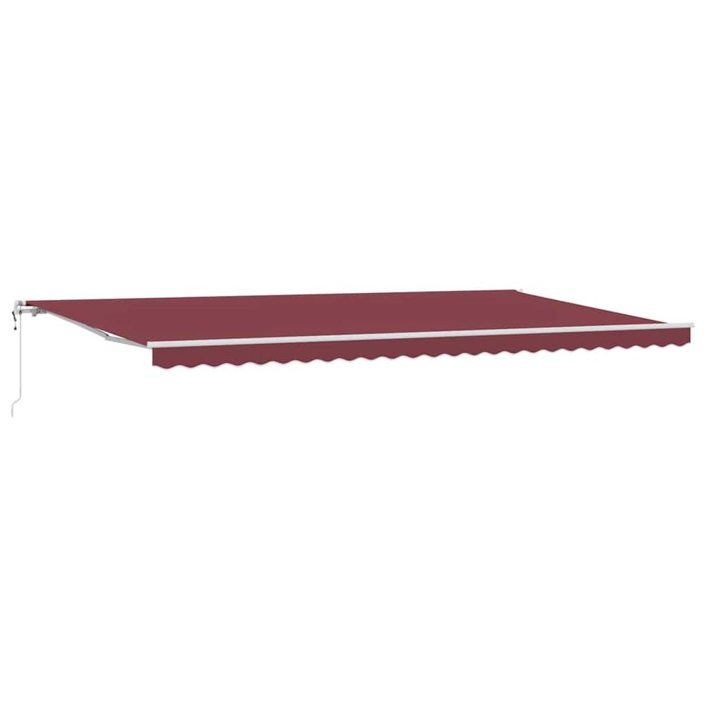 Auvent rétractable automatique bordeaux 600x300 cm