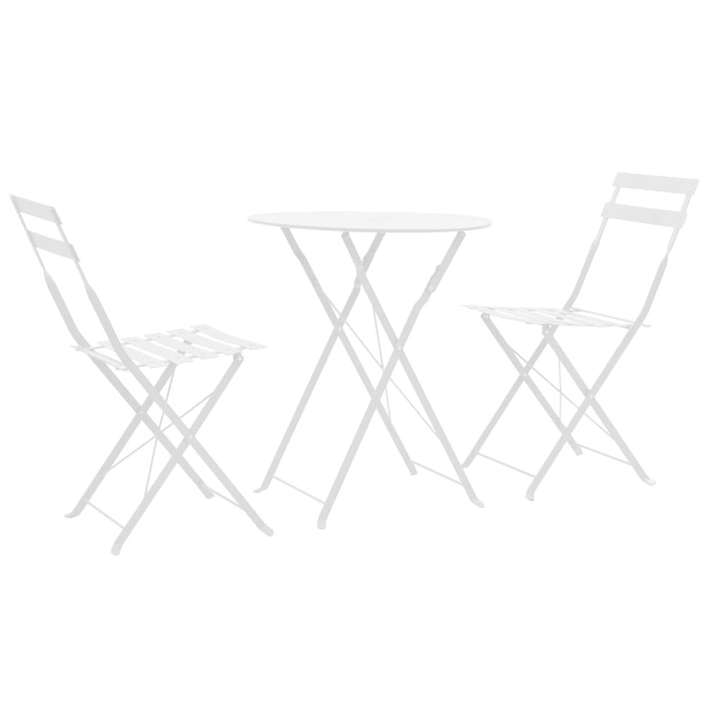 MOBILIER DE BISTRO 3 PCS ACIER-(867937)