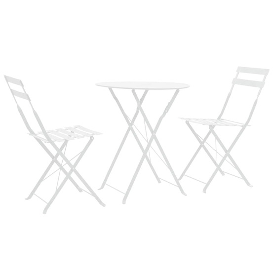 MOBILIER DE BISTRO 3 PCS ACIER-(867937)