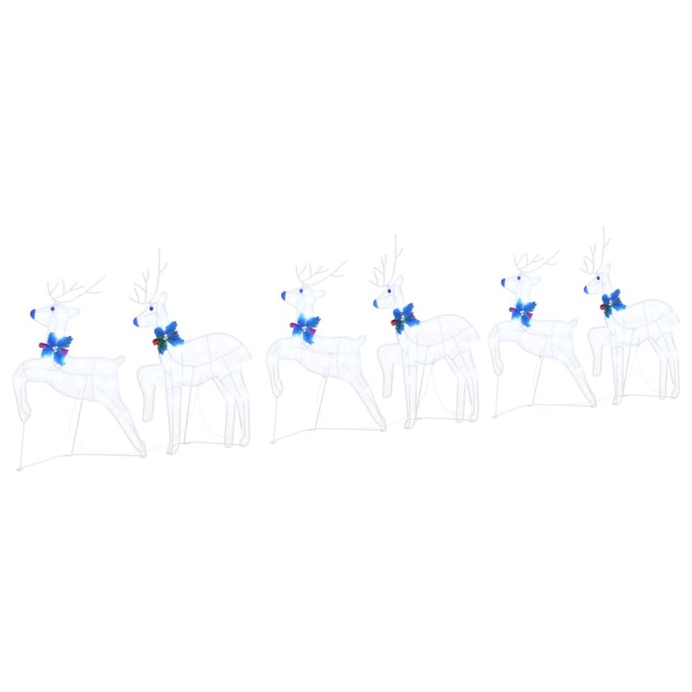 Rennes led 6 pc blanc 45 x 19 x 65 cm tissu